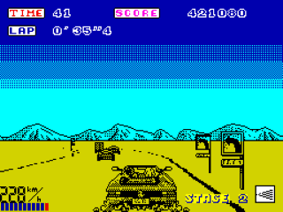 Out Run screenshot 3 for ZX Spectrum
